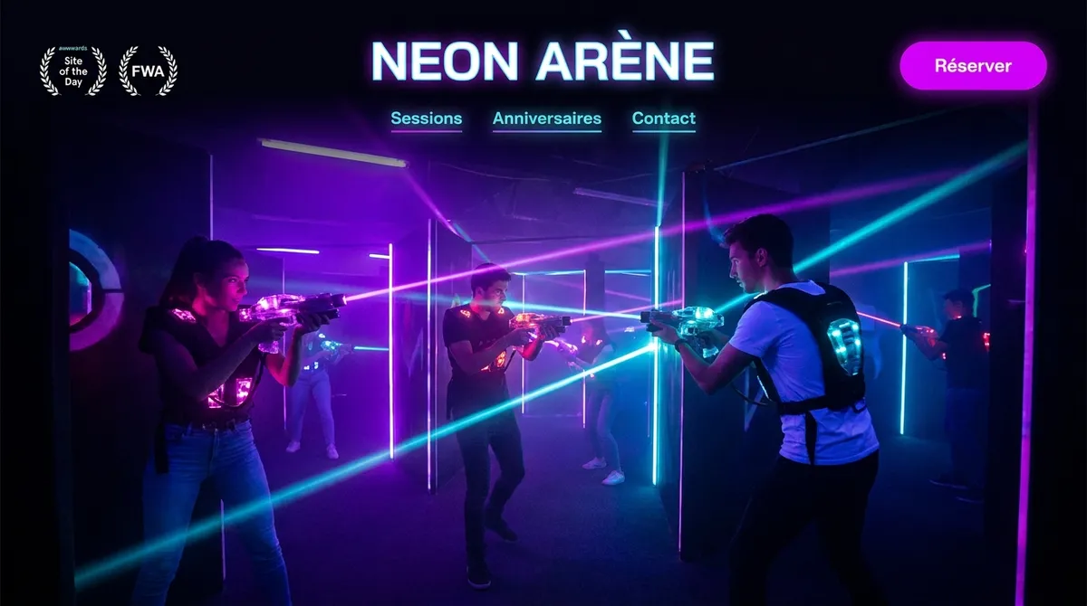 Site laser game